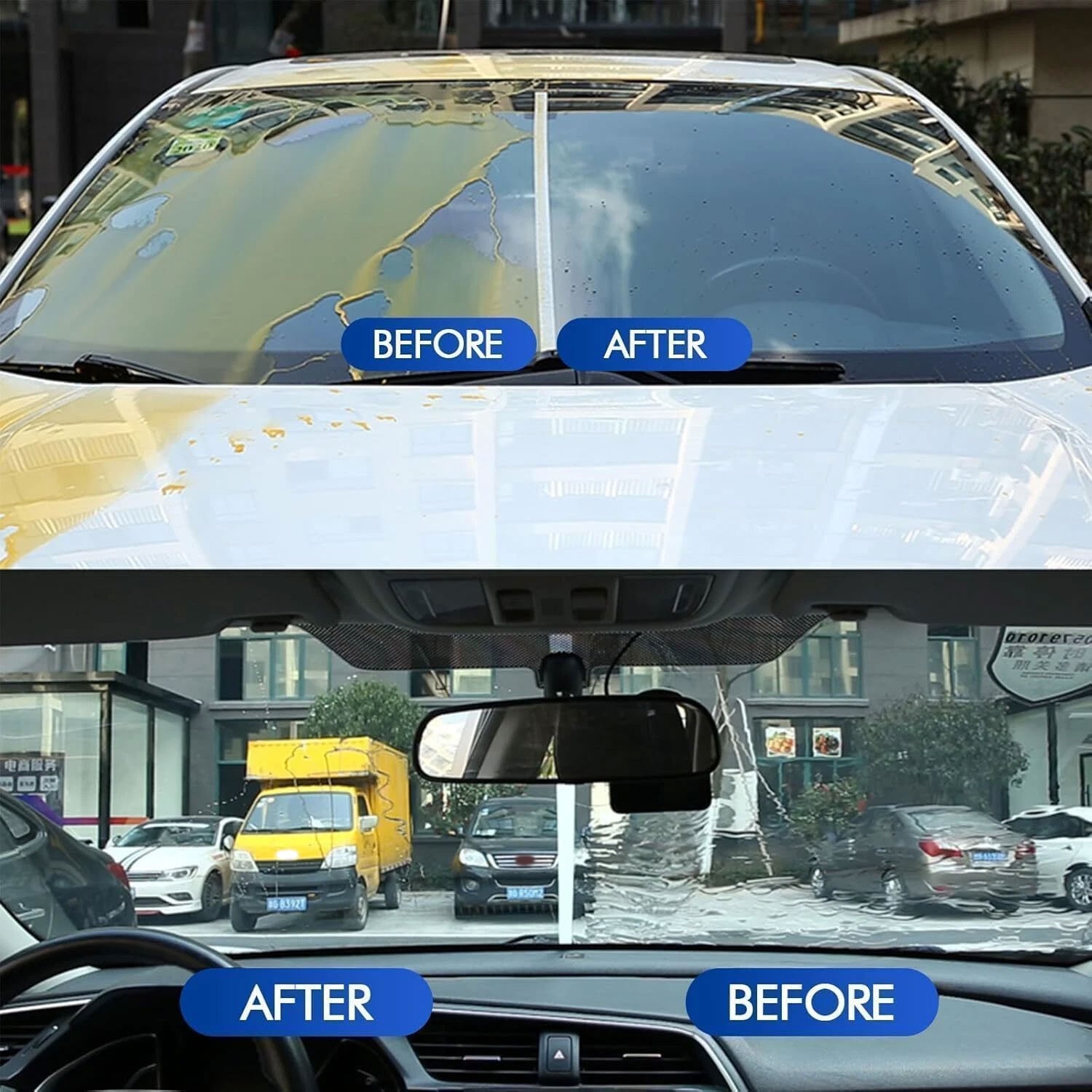 2026 New 120ML Automotive Oil Film Cleaning Brush Clear Vision Glass Cleaner