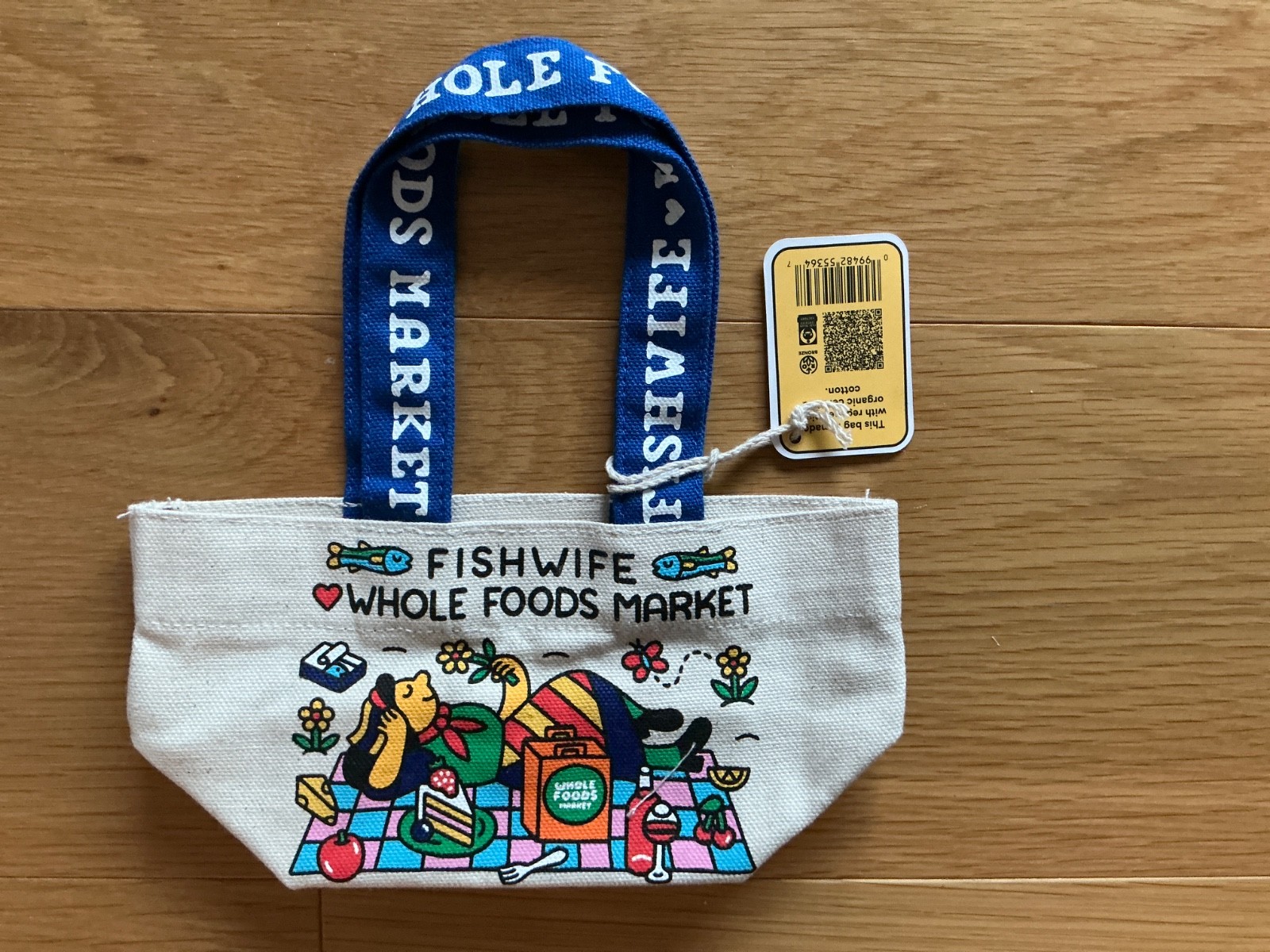New Whole Foods x Fishwife Micro Tote Bag Limited Edition