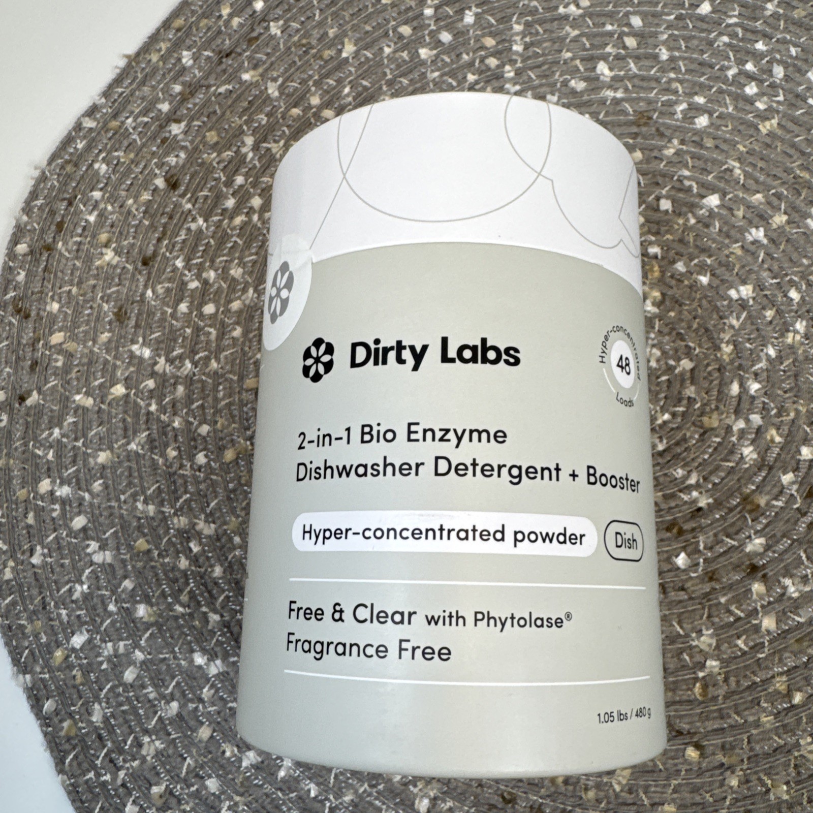 Dirty Labs Dishwasher Detergent & Booster Scent Free 48 Loads (1 lb)