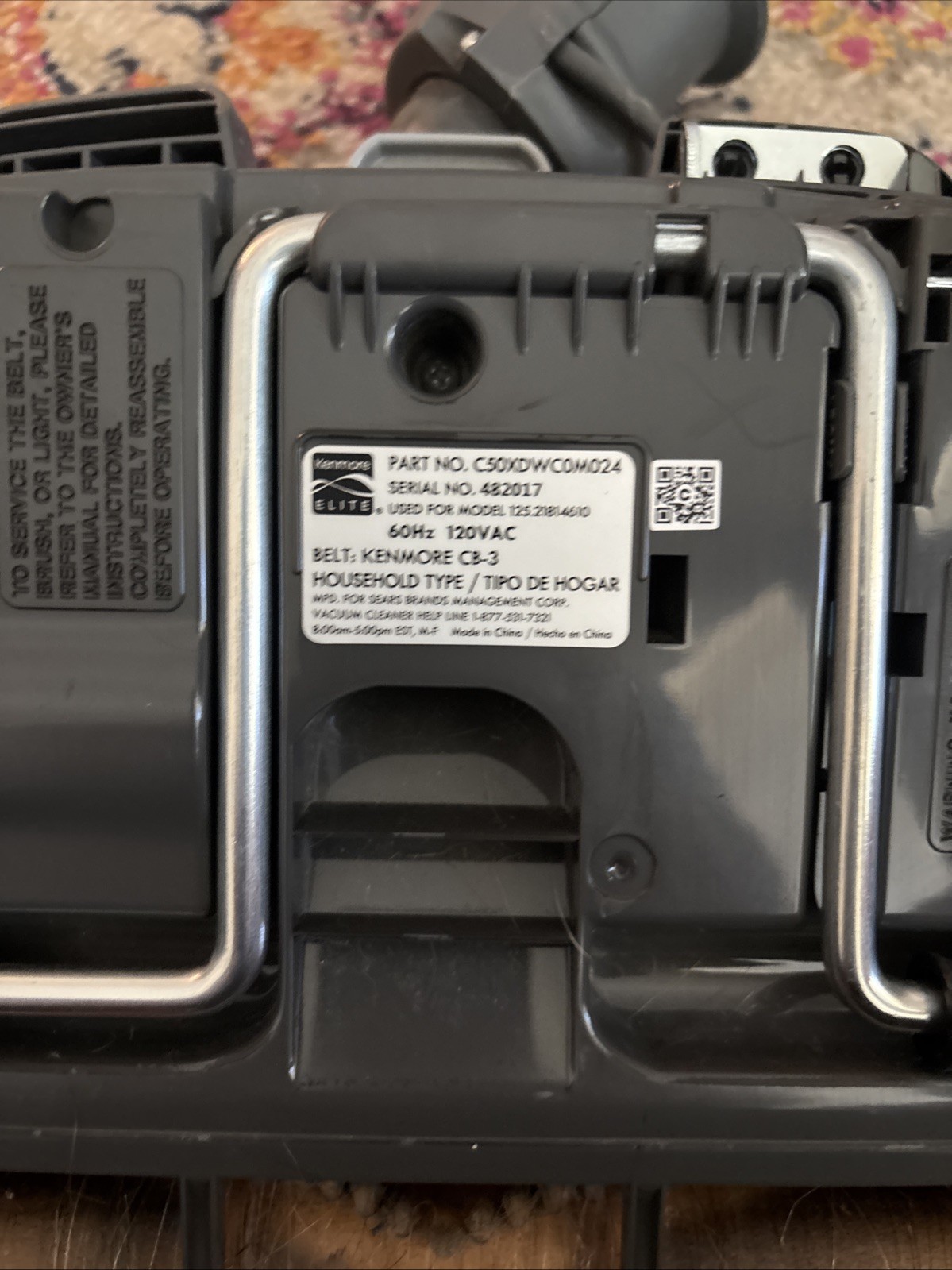 OEM Kenmore Elite 800 Series Crossover Canister Vacuum POWER HEAD ONLY