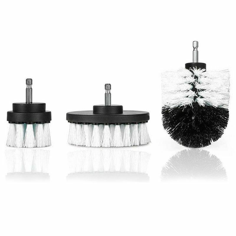 3-Pack Brush Set Power Kit Scrubber Drill Attachments For All type of Cleaning