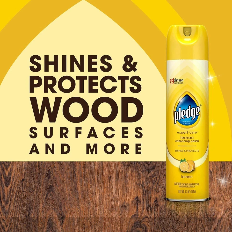 Expert Care Wood Polish Spray, Shines and Protects, Removes Fingerprints,