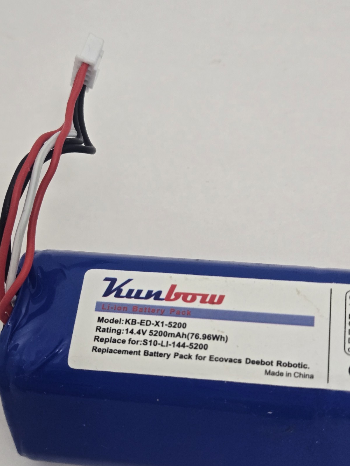 Kunbow 5200mAh Replacement Battery for Ecovacs Deebot Ozmo 950 DX9G Deebot X1