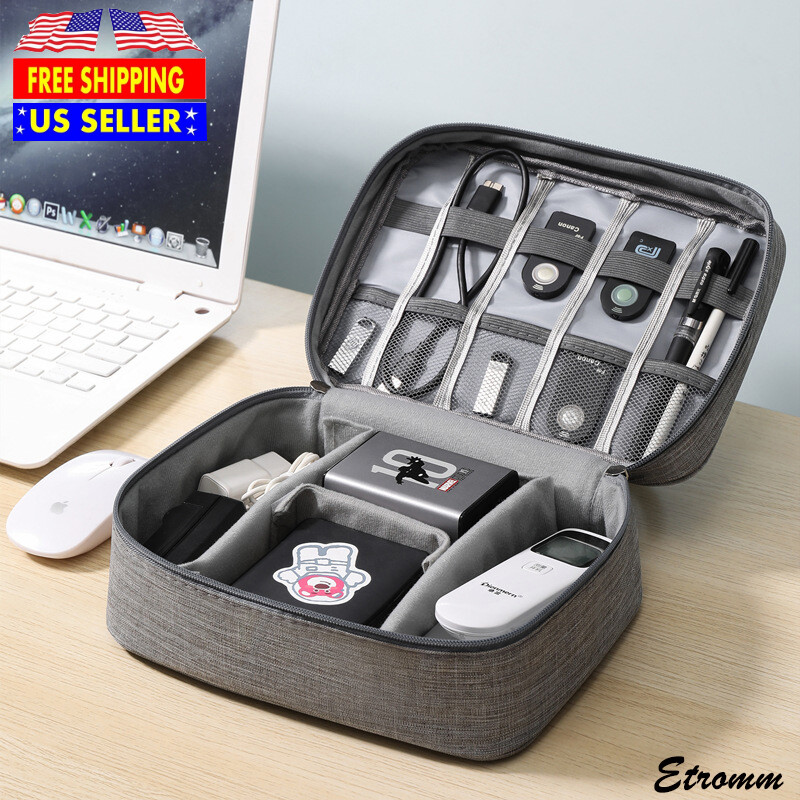 Travel Cable Bag Organizer Charger Storage Electronics USB Case Cord Accessories