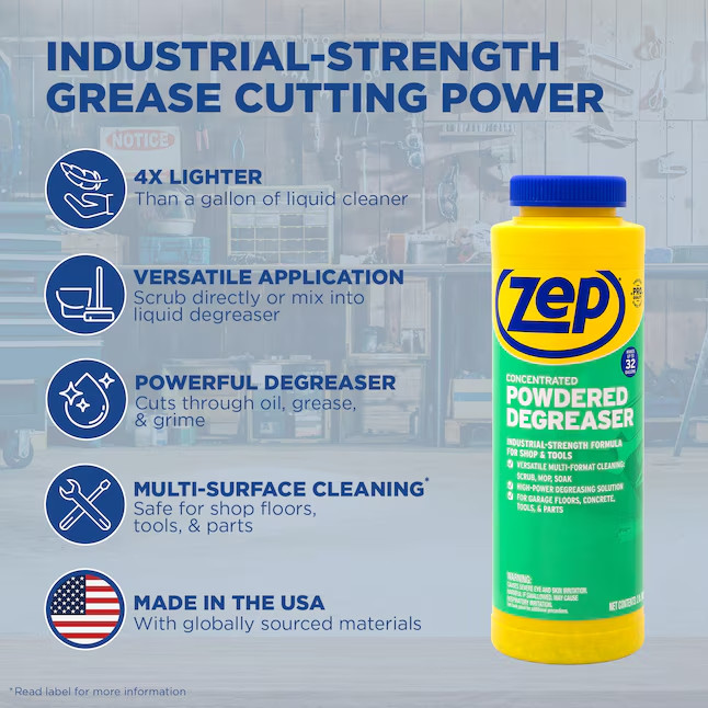Zep Concentrated Powdered 32 -oz Degreaser