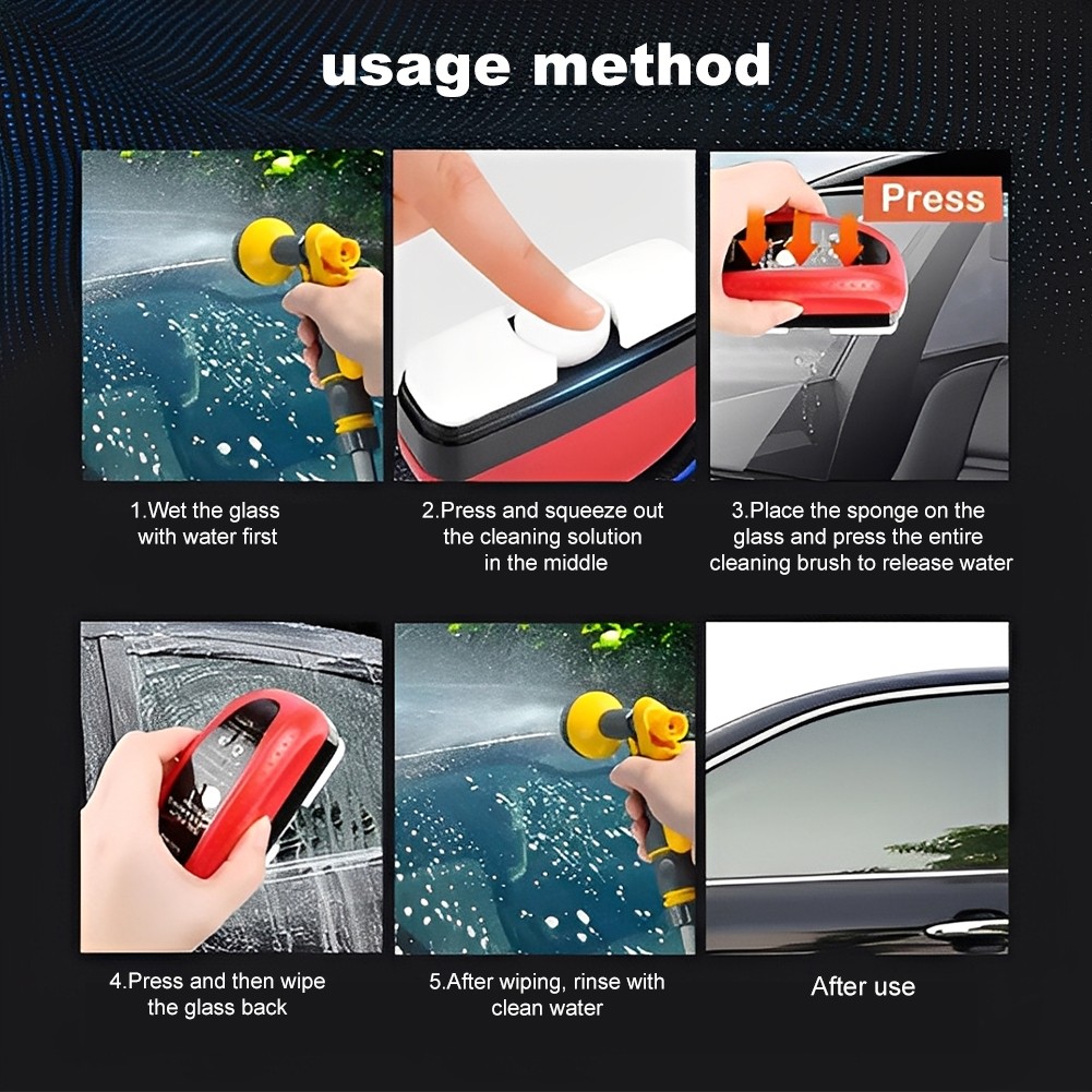 2026 New 120ML Automotive Oil Film Cleaning Brush Clear Vision Glass Cleaner