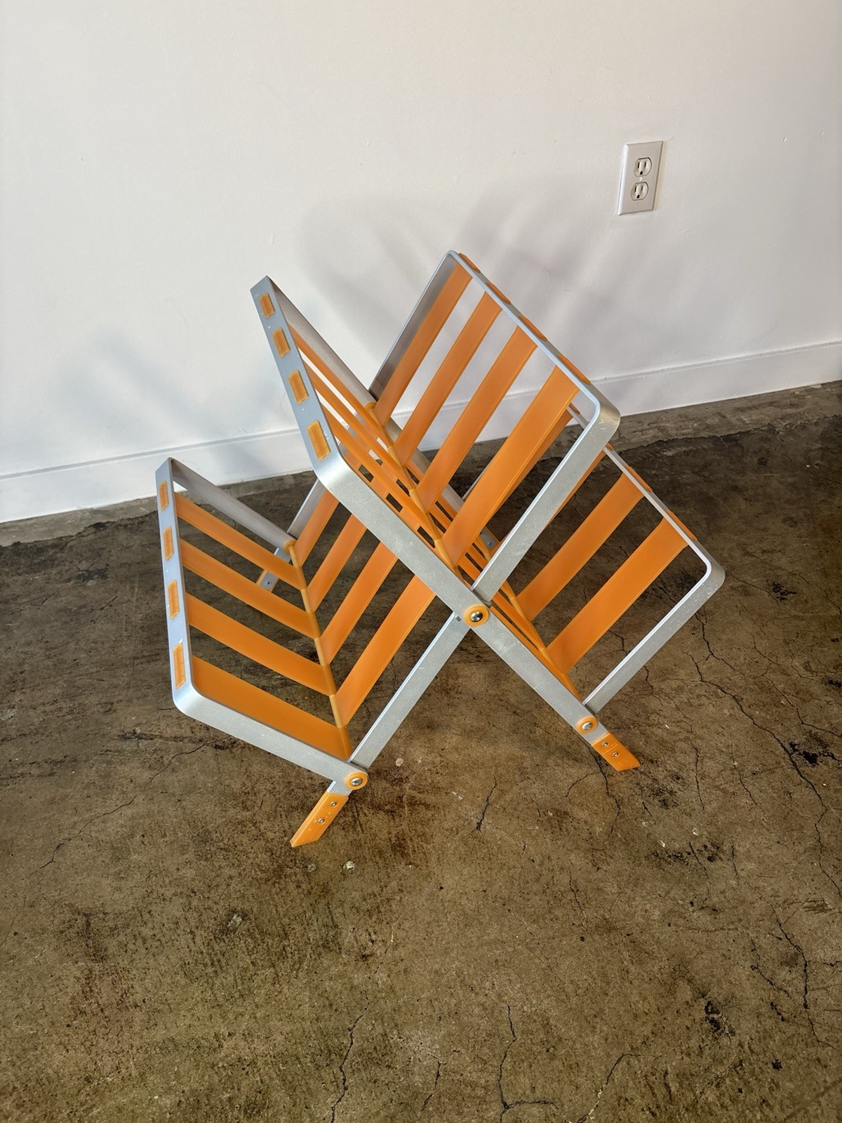 Vintage Rexite, 1990s Model 2400 Magazine Rack by Raul Barbieri