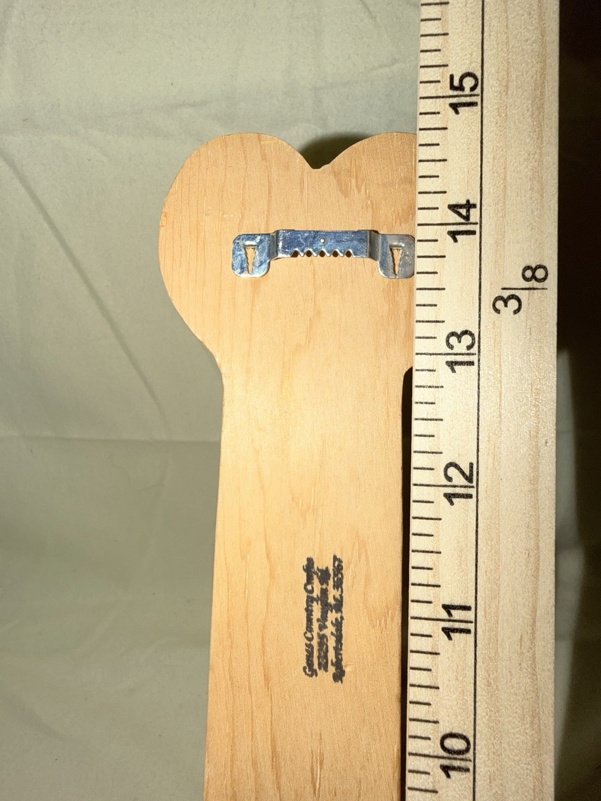 Charming cottagecore wooden duck wall hanger with hooks for keys or dried herbs