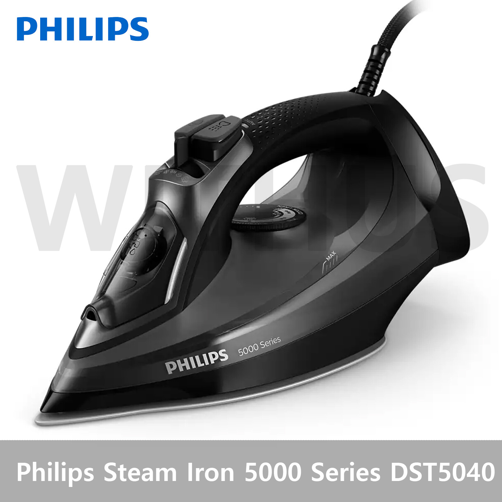 Philips Steam Iron 5000 Series 2600W DST5040 DST5040/80 – AC 220V / 60Hz only