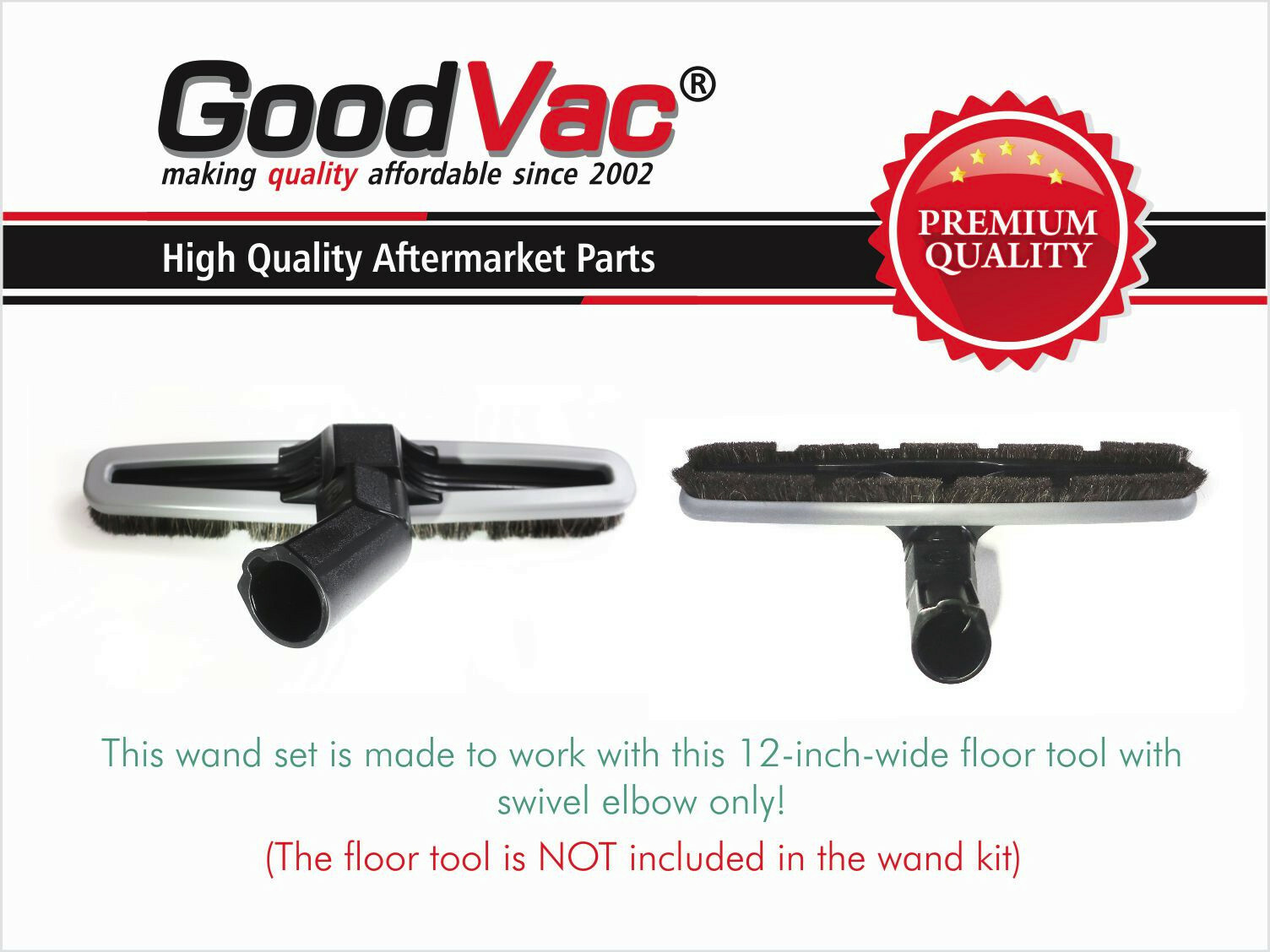 GOODVAC Stainless Steel Attachment Wand Set to fit Rainbow Vacuum E E2 D4 SE