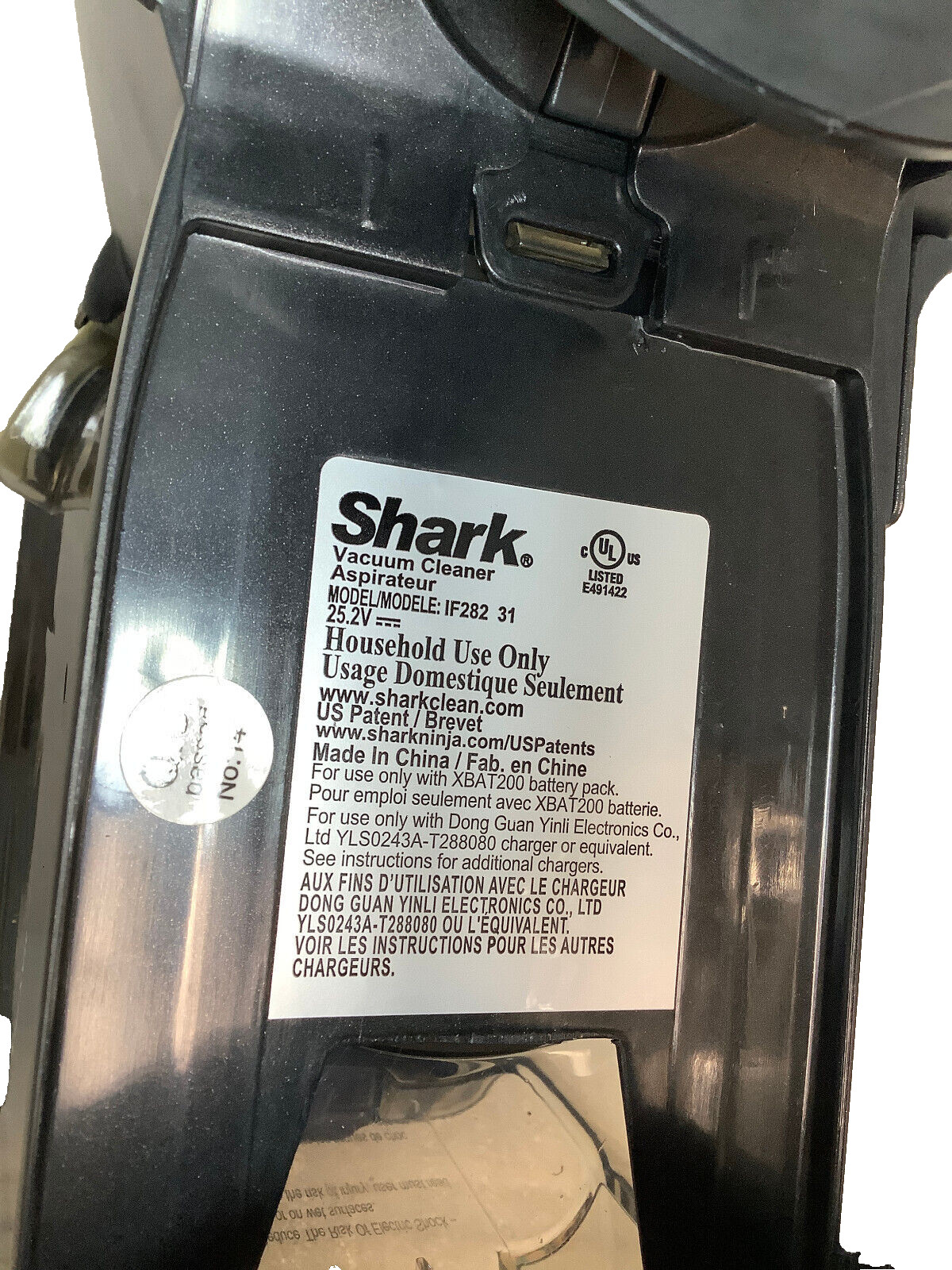 Shark Handheld Motor Chassis for ION F80 IF280 IF281 IF282 IF285 Cordless Vacuum