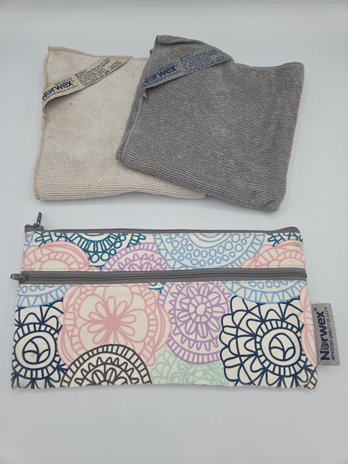 Norwex 21 pc Lot Enviro Kitchen Counter Chenille Body BacLock Gently/EUC