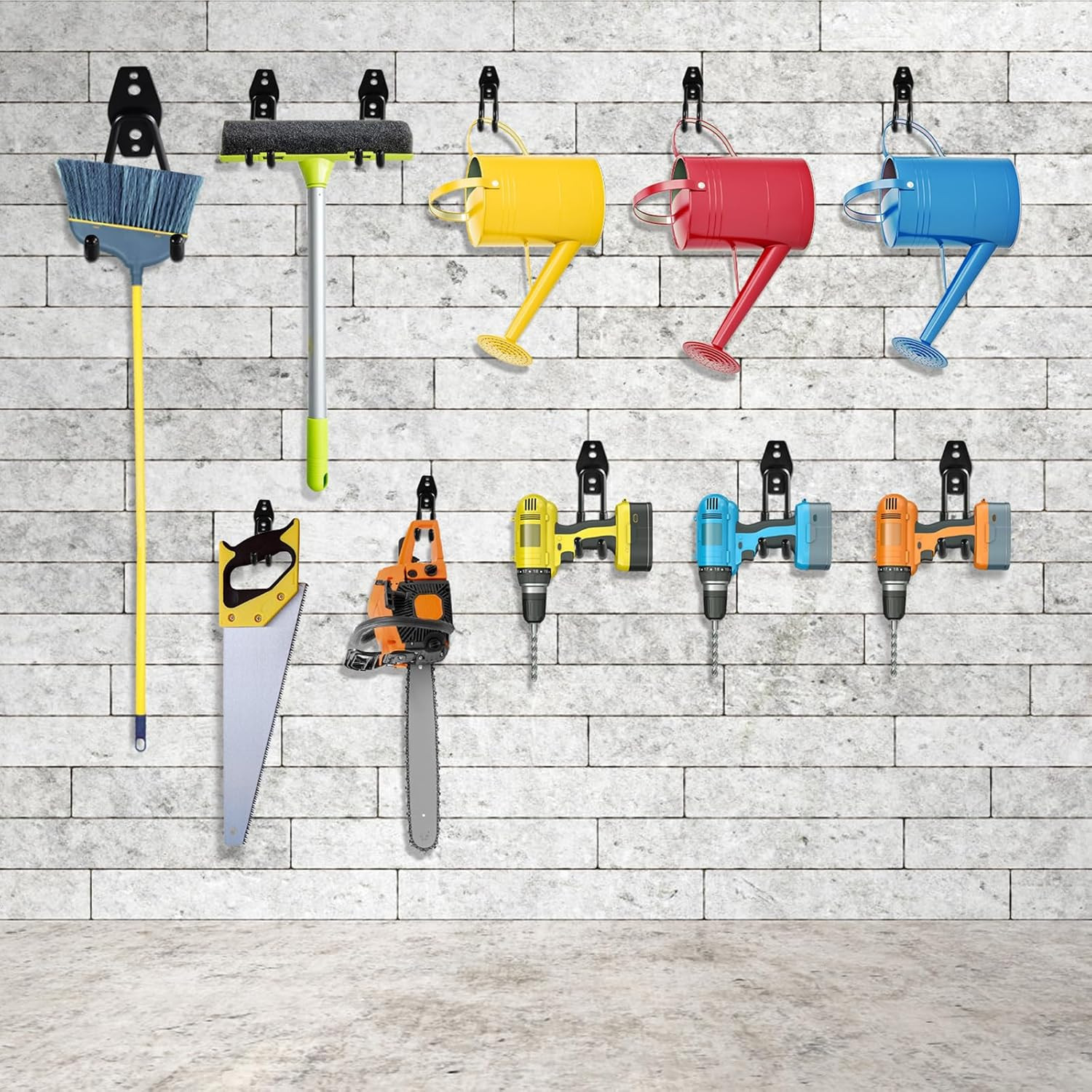 Garage Hooks Heavy Duty 4 Pack, Wall Mount Ladder Hooks | 5.1In U Shaped Hanger,