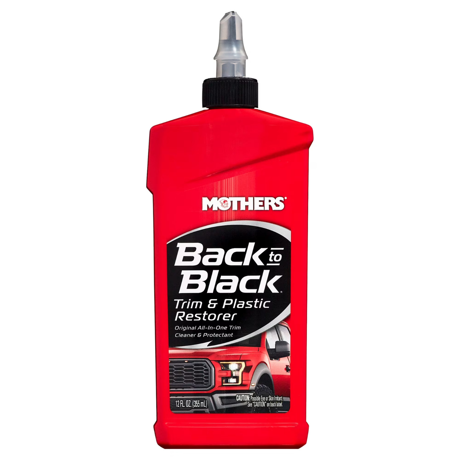 MOTHERS 06112 Back To Black Trim And Plastic Restorer – Rubber & Vinyl – 12 Oz