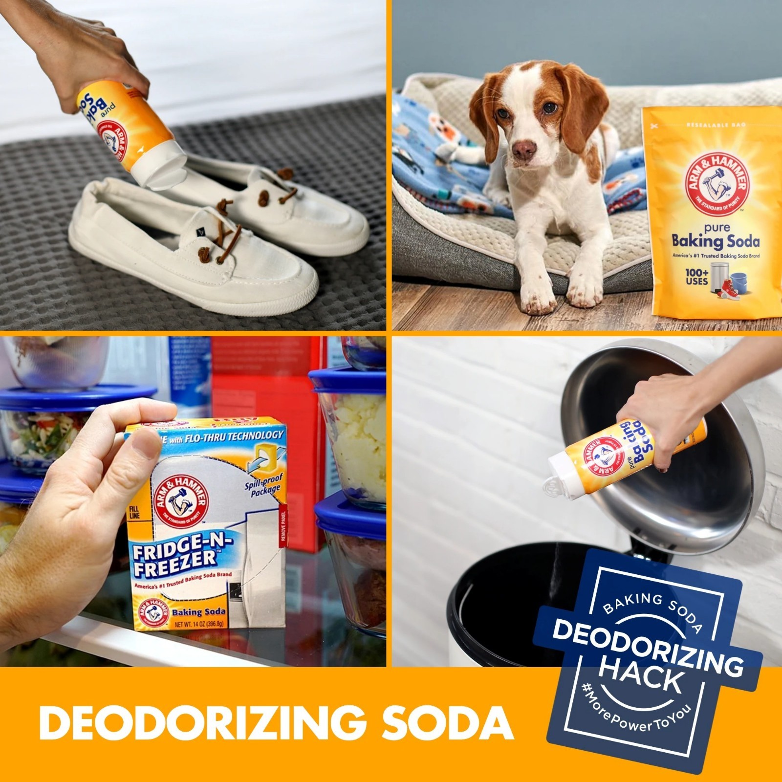 Arm & Hammer Fridge N Freezer Baking Soda Deodorizer 14 oz