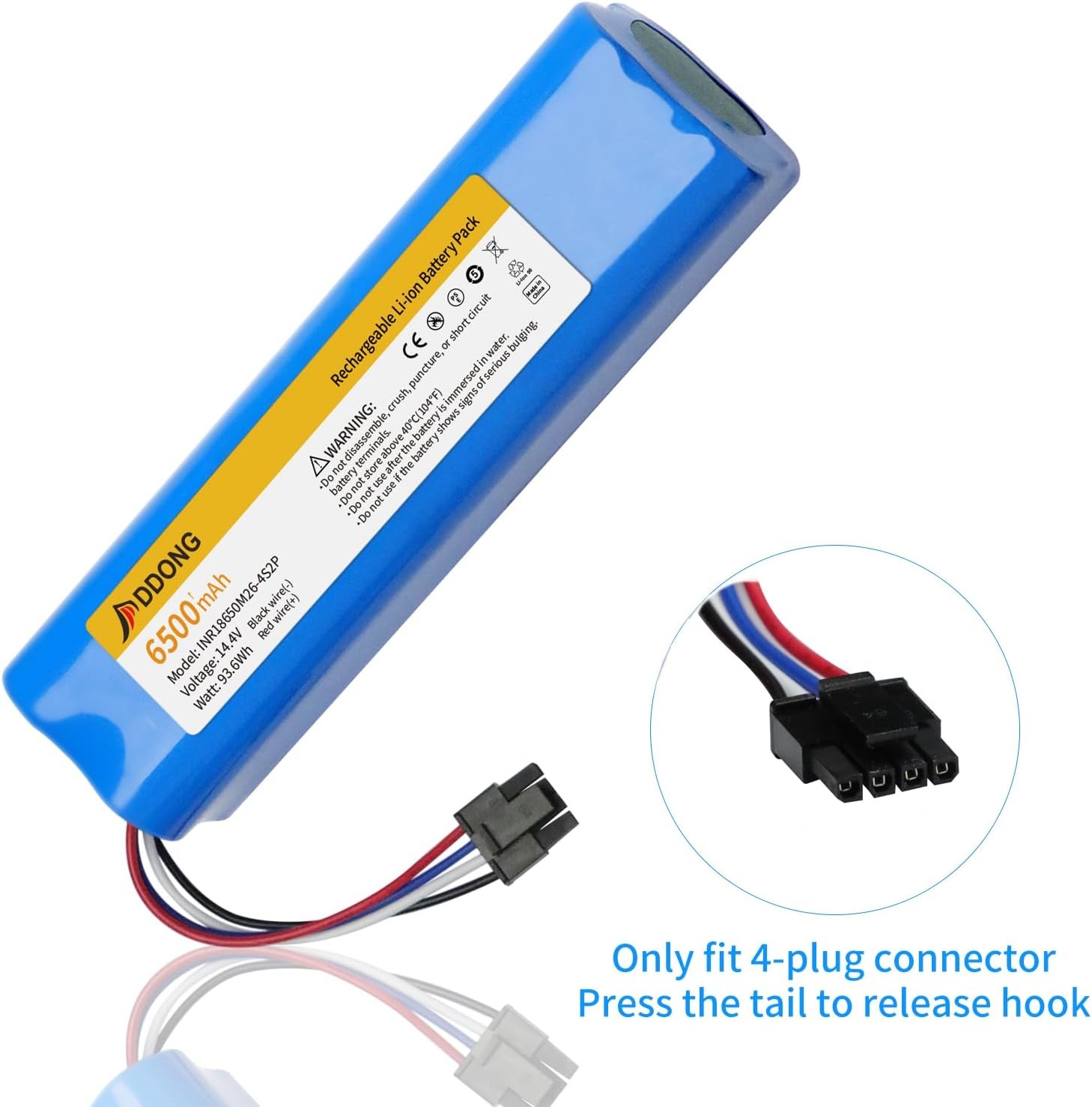 Upgraded 6500mAh Replacement Battery for Eufy Robovac L70 Hybrid L10 T2190