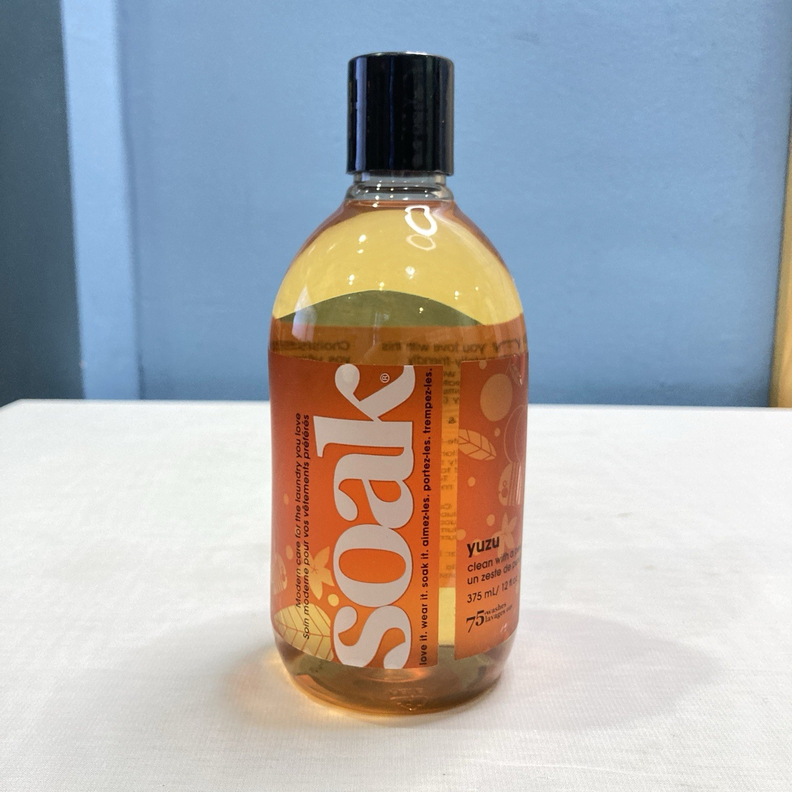 Soak No Rinse Laundry Soap, Yuzu – 12 Fl Oz / 375 mL – 75 Washes