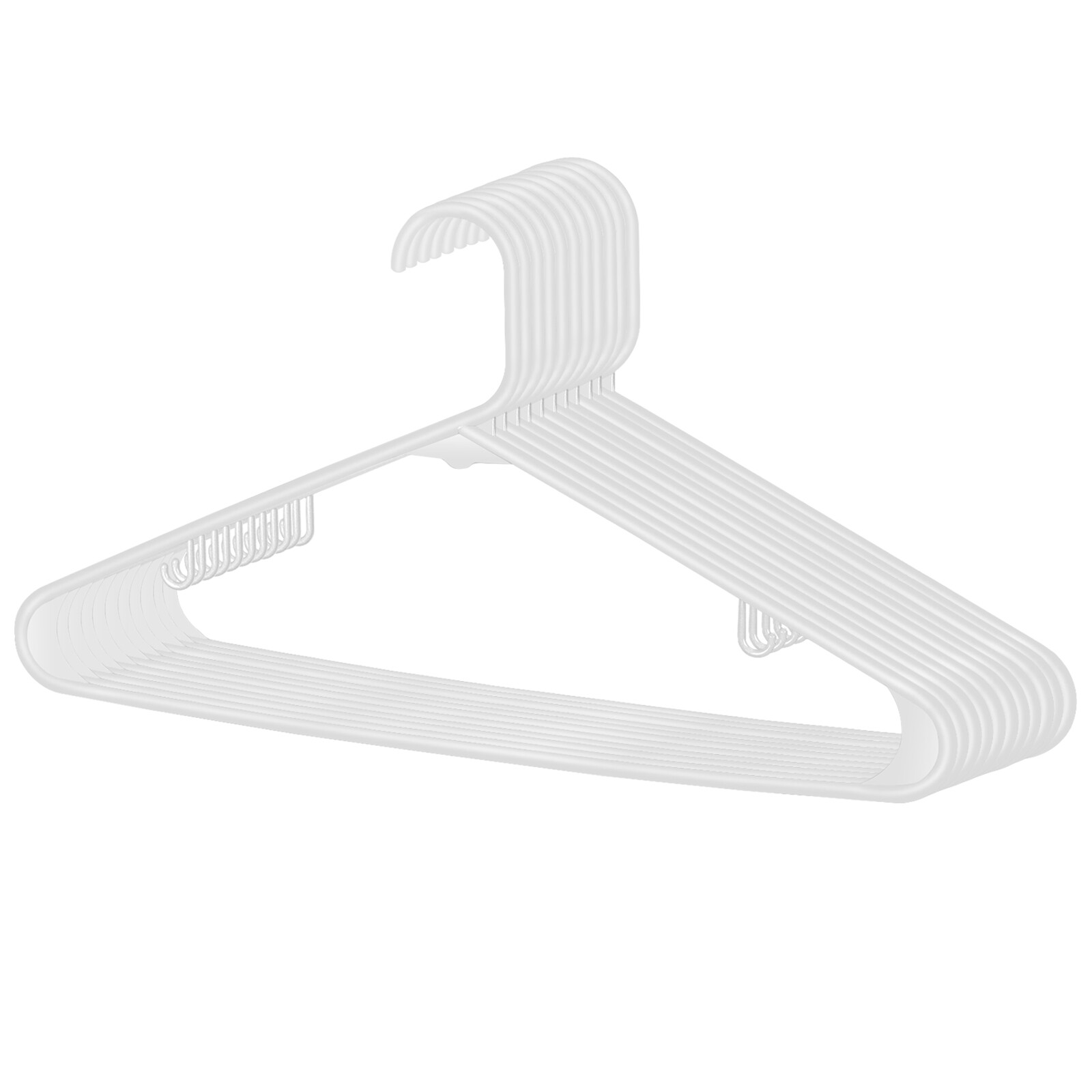 Premium Quality Clothes Hangers (100 Pack) Plastic Gallus Shirt Hanger