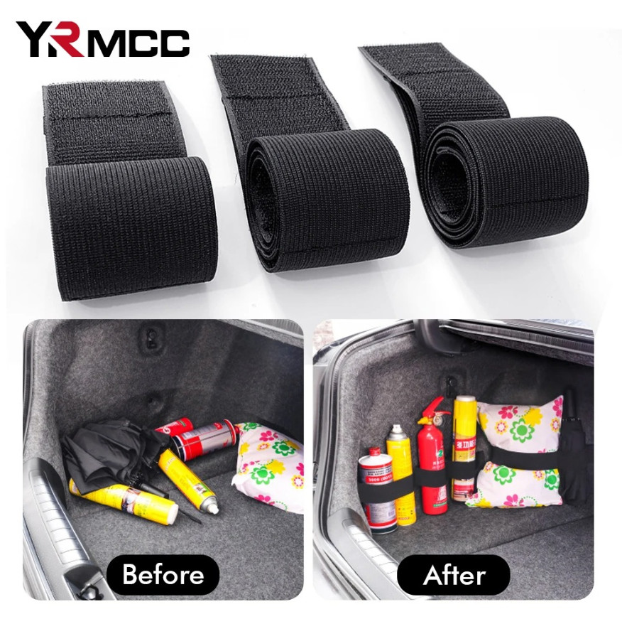 1pcs 50cm Car Trunk Organizer Magic Tape Fixing Belt for Tools & Extinguisher