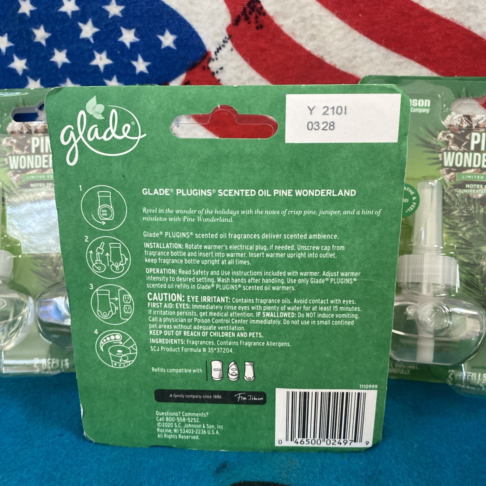 1 Glade PlugIns The Limited Edition “Pine Wonderland” 2 Ct Lot Of 3 Fast Ship!3