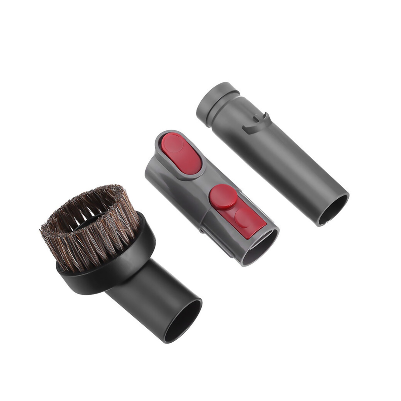 1Set Horse Hair Vacuum Brush With Attachment&Adapter Convertor For Dyson V6 V8