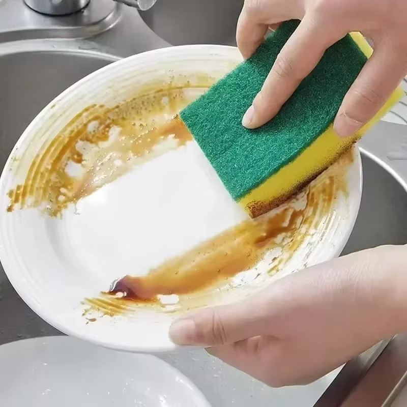 60/1PCS Kitchen Dishwashing Sponge Thickend Nano Magic Clean Brush Rub Pot Rust