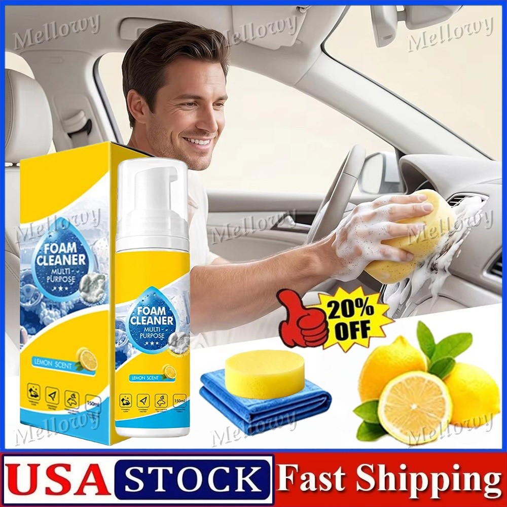 4-in-1 Multi-Enzyme Foam Cleaner, All-Purpose Spray 5oz with Sponge & Towel