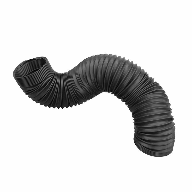 POWERTEC 4 Inch Dia. Flexible Dust Collection Hose Black (70128)