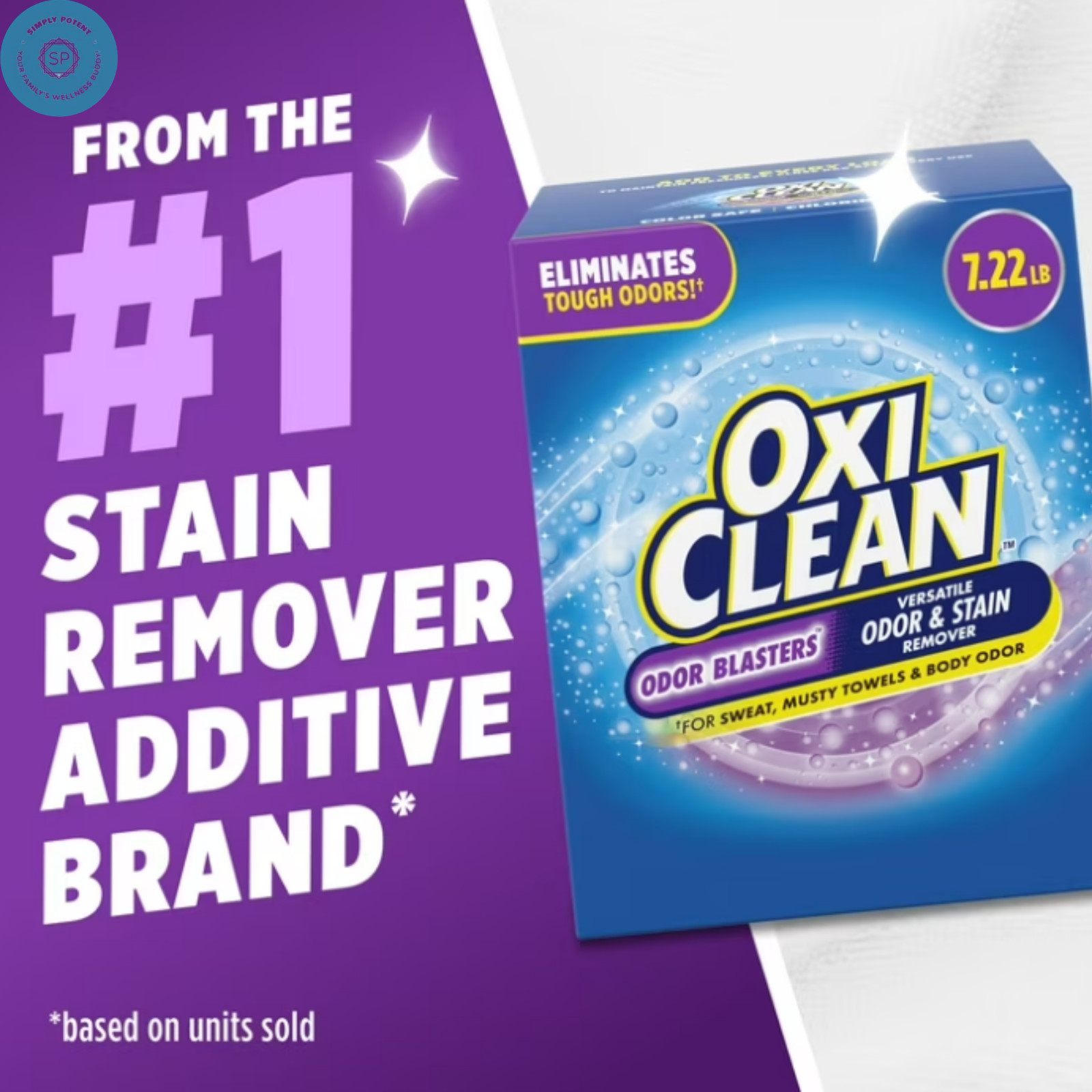 OxiClean Odor Blasters Versatile Odor and Stain Remover Powder, 7.22 lb