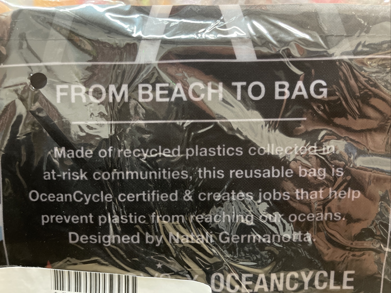 4 Pack! Macys Rising Star -From Beach to Bag Reusable Shopping Tote Bags Grocery