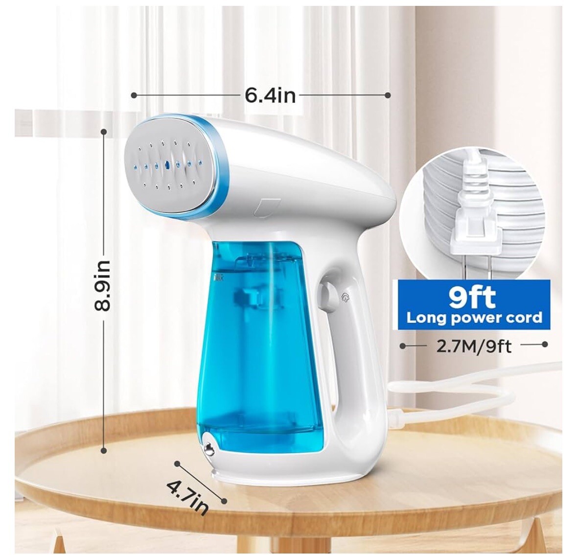 Steamer for Clothes, 1300W Powerful Steamer Fast-Heating Handheld