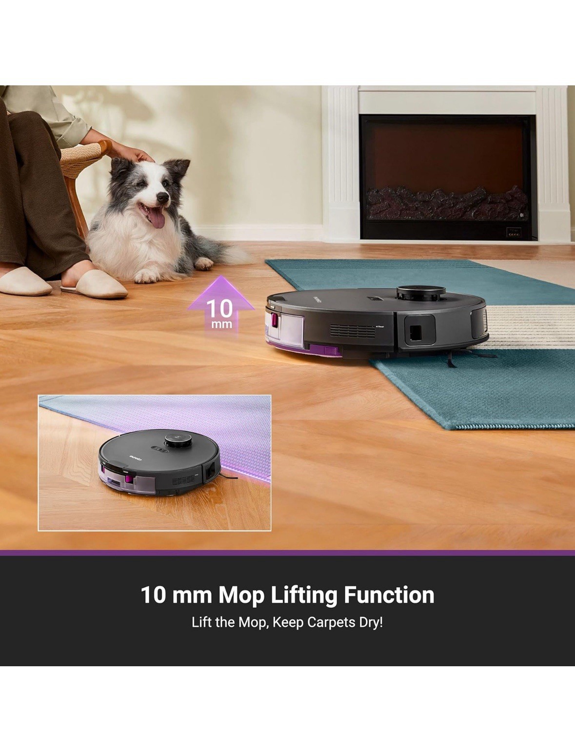 Eureka E20 PLUS Robot Vacuum and Mop Combo with Bagless Self Emptying Station
