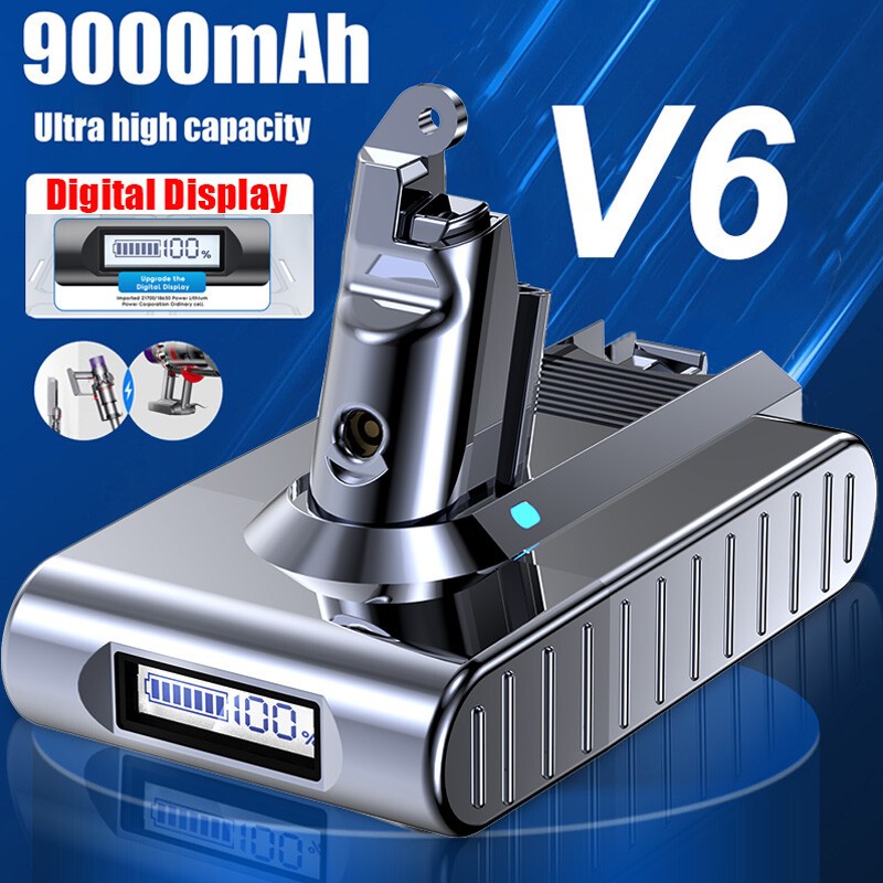 21.6V 9500mAh V6 Battery For Dyson V6 SV03 SV04 SV05 SV09 DC58 DC59 DC62 Animal