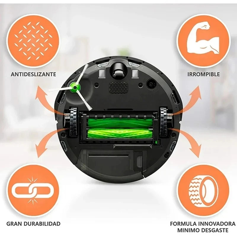 Anti-Slip Rubber Wheel Tires for iRobot Roomba 500 600 700 800 900 i7 S9 E5