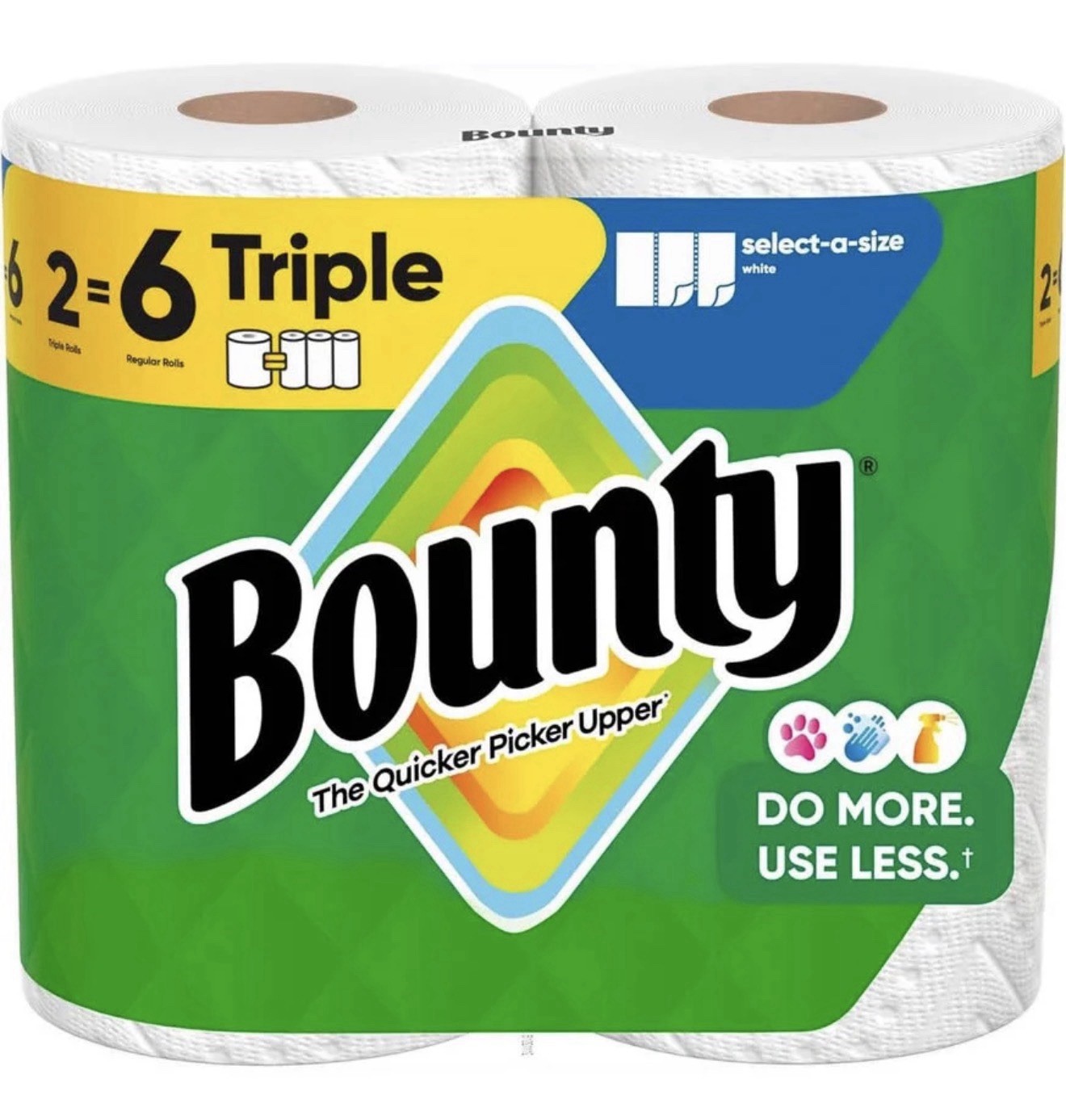 Select-A-Size Paper Towels White 2 Triple Rolls = 6 Regular Rolls