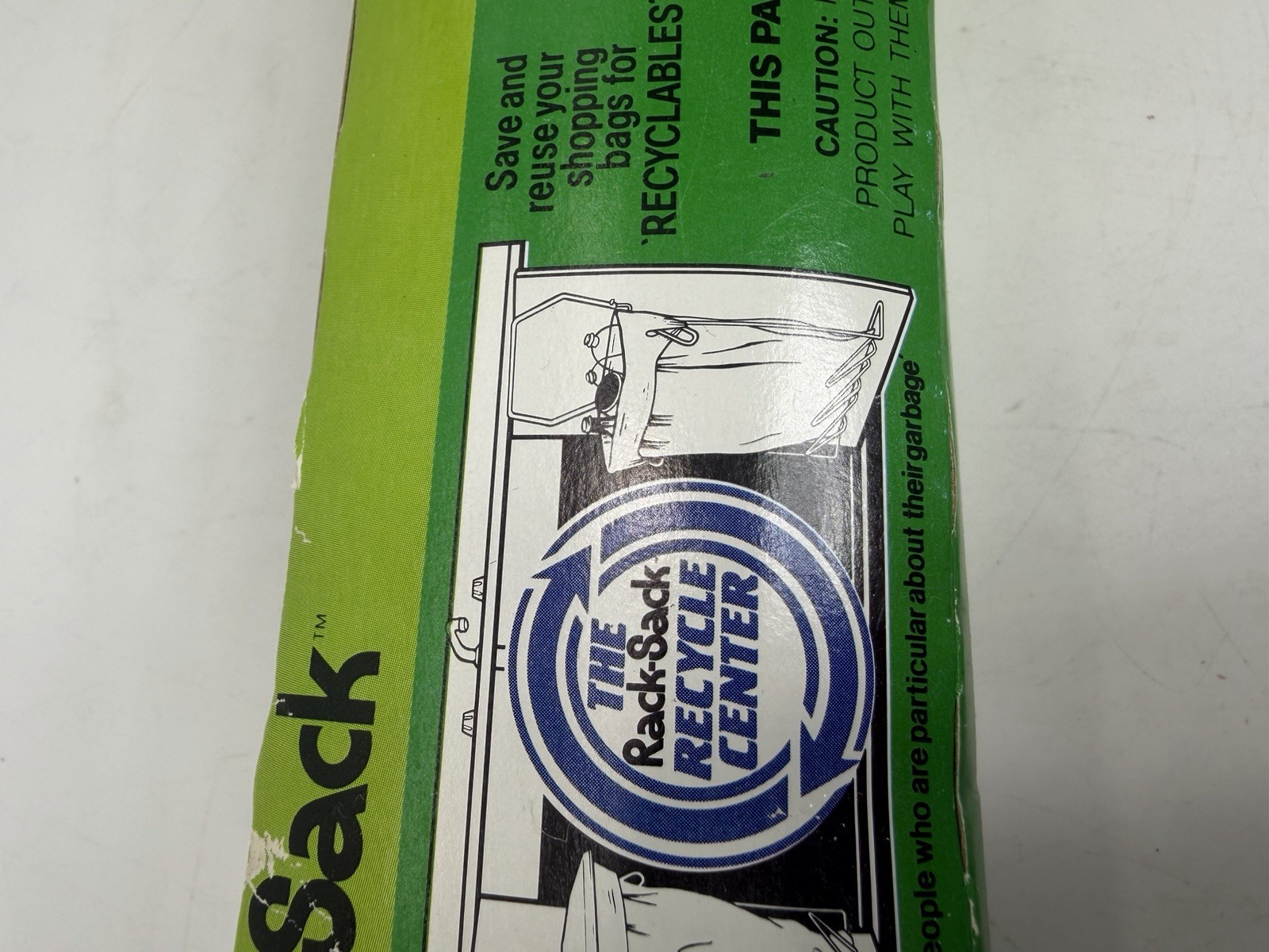 Vintage Rack Sack Refill Bags White 3 Gallon – 40 Count With Ties New Box