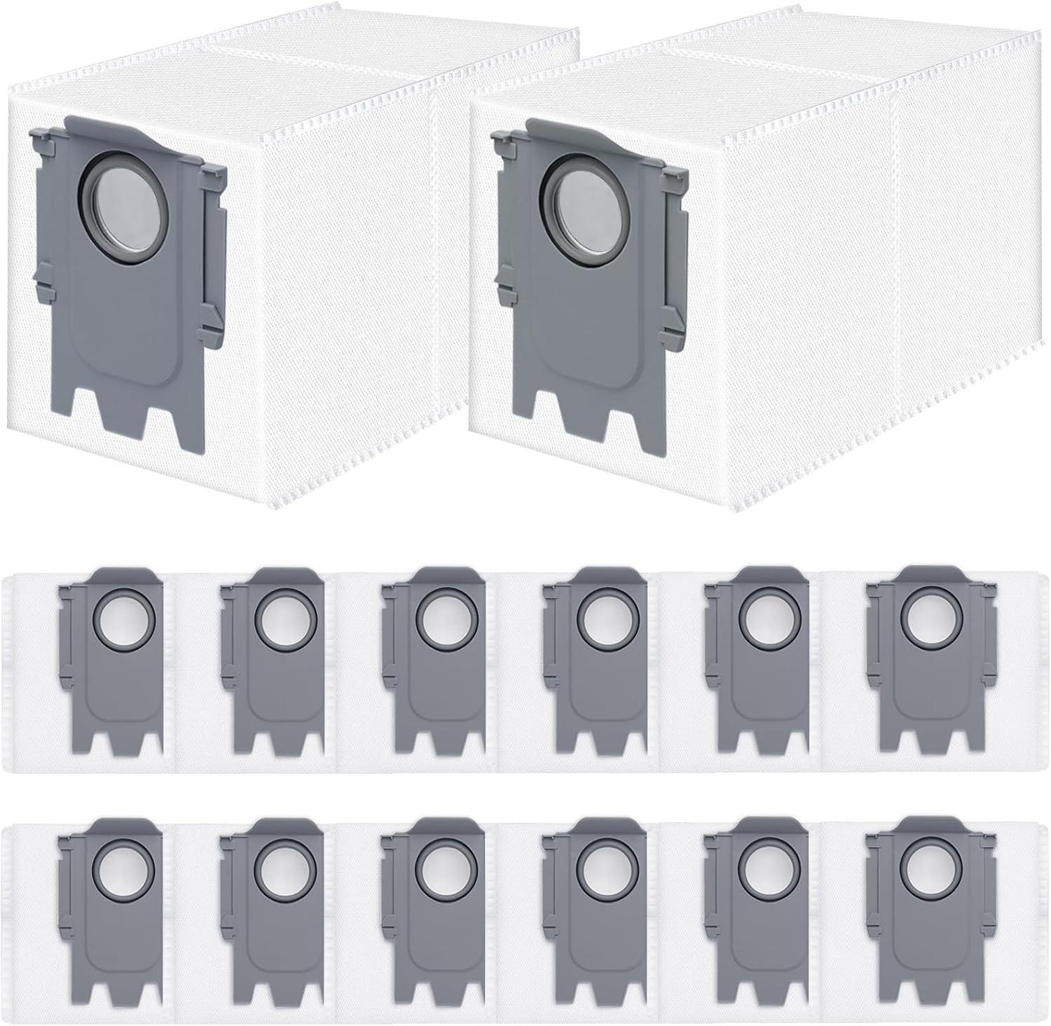 14 Pack Dust Bags Replacement for Roborock QV 35A/Qrevo S5V/QV35S/Saros 10/10