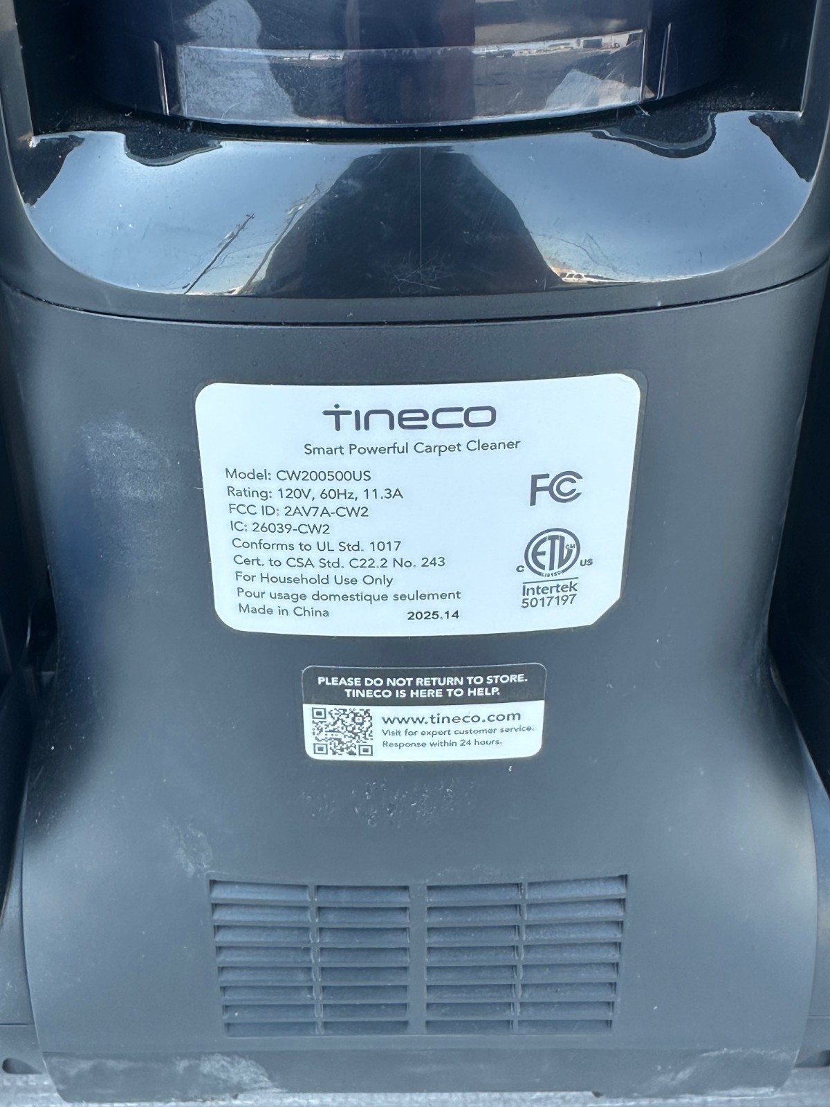 Used Tineco CARPET ONE Cruiser Smart Carpet Cleaner, Self-Cleaning and FlashDry