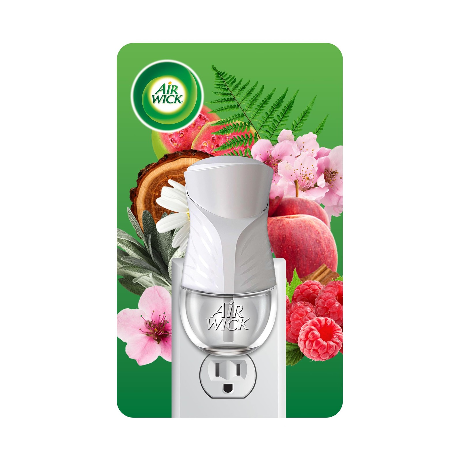 Air Wick Scented Oil Warmer, White, 360° Fragrance Diffusion, 5 Settings