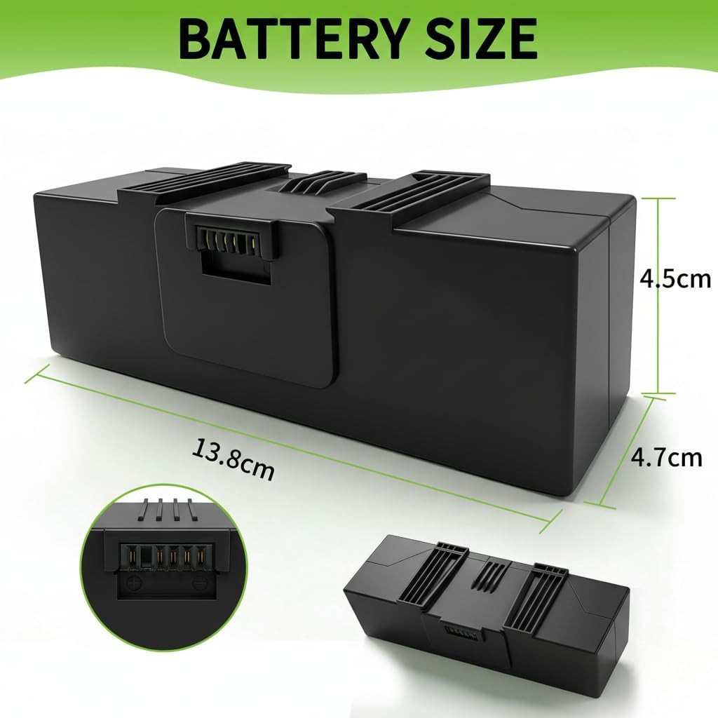 ABL F 5200mAh 75Wh Replacement Li ion Battery Compatible with iRobot Roomba j i