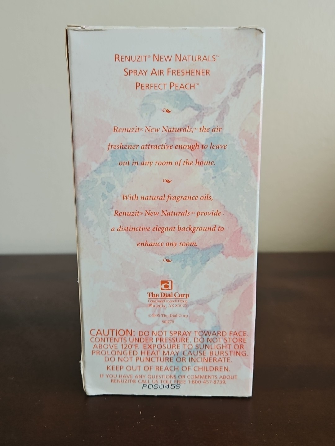 Vintage Rare NOS 1995 Renuzit New Naturals Air Freshener Perfect Peach 3.5 Oz