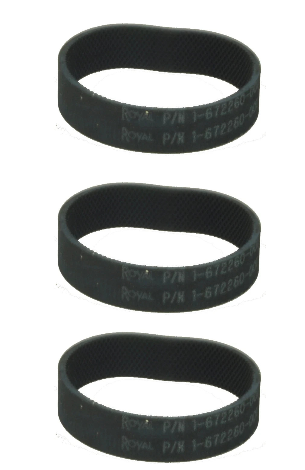 OEM Royal Metal Upright Vacuum Rubber Belts Ridged Knurled 1-672260001 Original