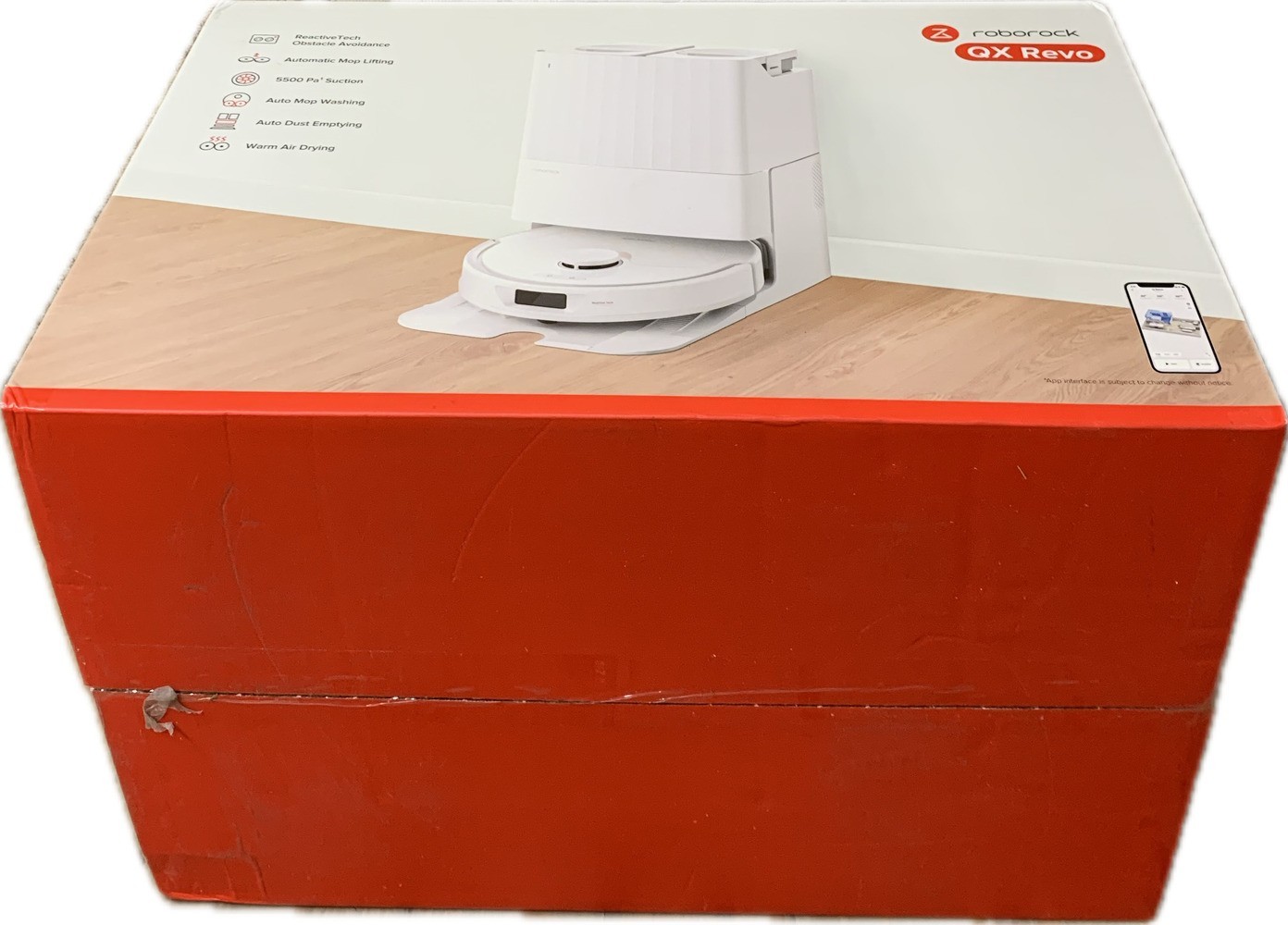 Roborock QX Revo Vacuum & Mop Robot with Multifunctional Dock – New – White