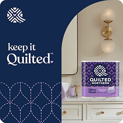 Quilted Northern Ultra Plush Toilet Paper, 32 Mega Rolls = 128 Regular Rolls