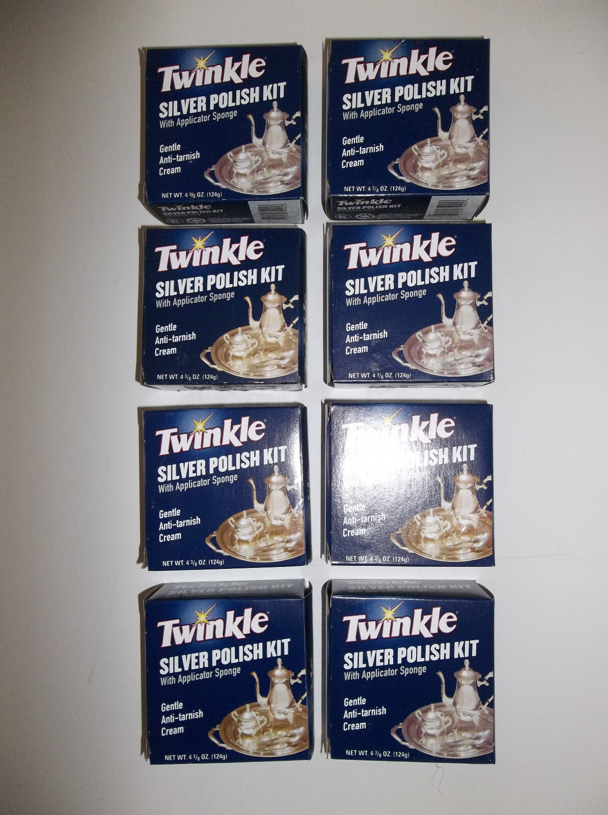 Lot of 8 Malco Twinkle Silver Polish Kits 4 3/8oz. NIB