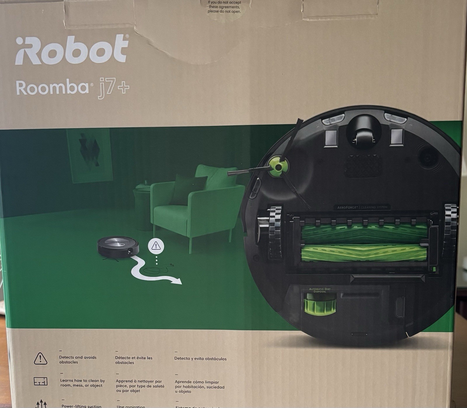 iRobot Roomba j7+ Robot Vacuum w/ Clean Base, Obstacle Avoidance, Wi-Fi