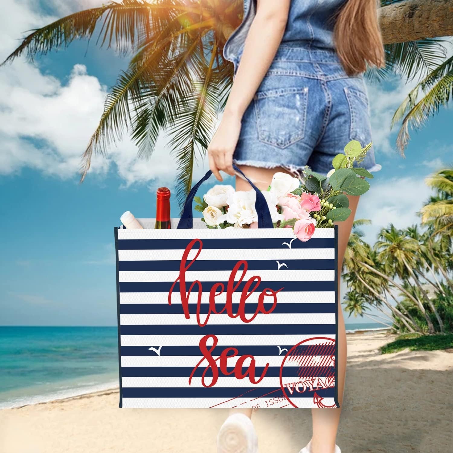 Reusable Grocery Shopping Bags Extremely Durable Multi Use Large Stylish Fun …