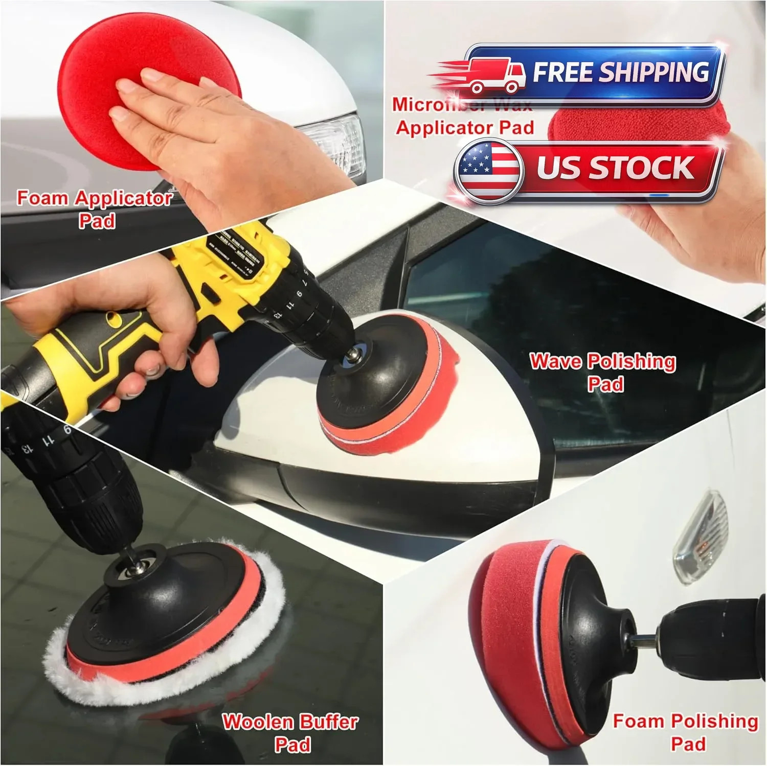 Car Detailing Kit Car Cleaning Tools Set Exterior Interior Wheels 20pcs