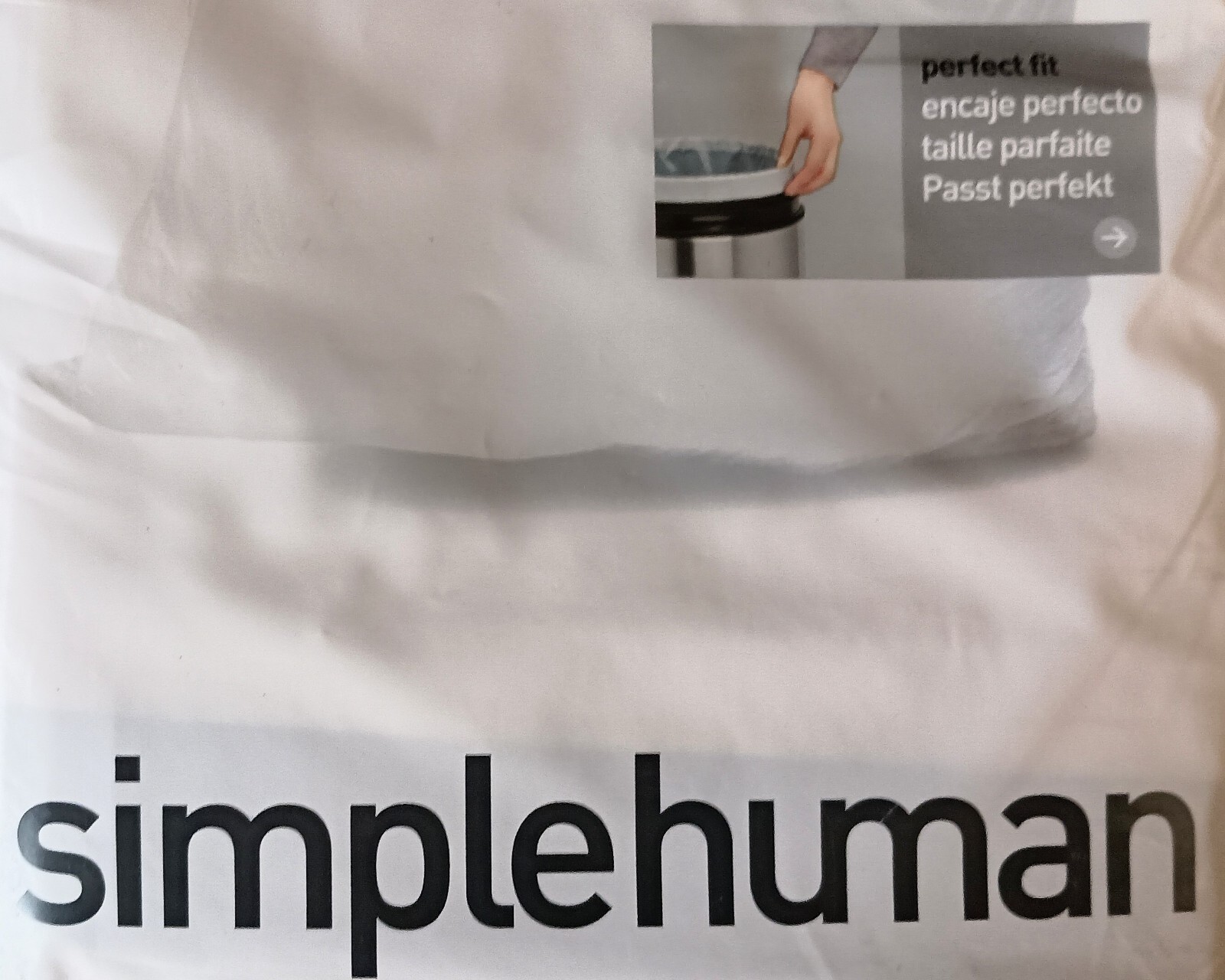 6 Pack SimpleHuman Custom Fit Liners Code J 30-45L 8-12 Gal. US 120 Trash Bags