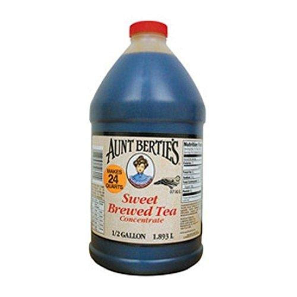 Aunt Bertie’s Sweet Brewed Tea Concentrate, 0.5 gal 64 Fl Oz (Pack of 1)